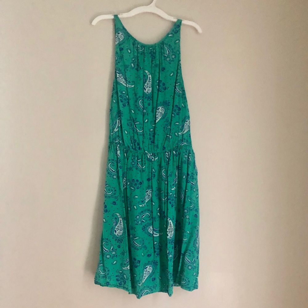 Paisley Patterned Summer Halter Dress